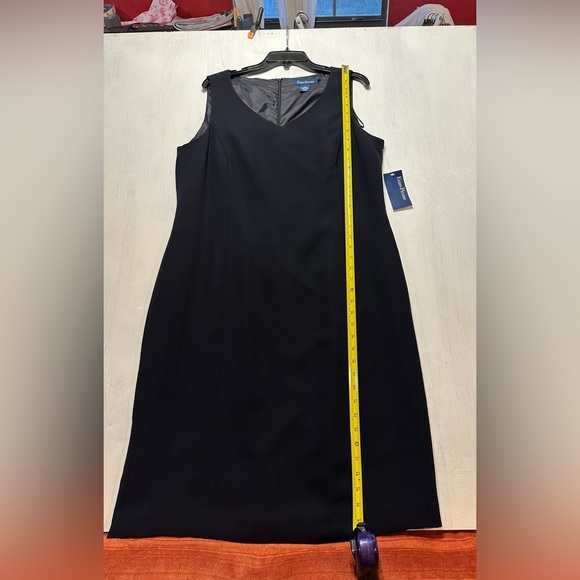 Evan-Picone Navy Sleeveless Sheath Dress Size 16 NWT Classic Lined Work Event - Picture 5 of 8